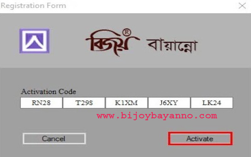 Bijoy Bayanno Activation Code